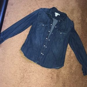 Denim button up shirt